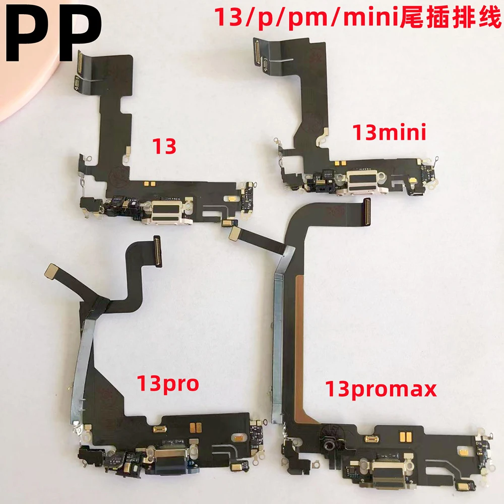 Per Iphone 13 Pro Max Mini Phone Parts Bottom Usb Port Charger Board Dock Connector Cavo Flessibile Di Ricarica