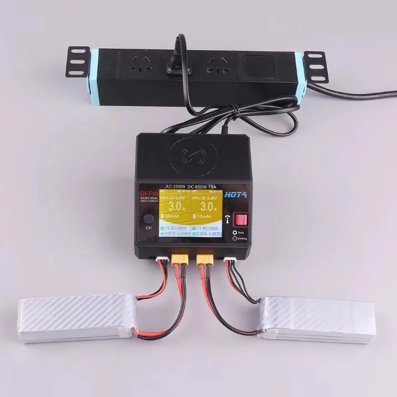 Chargeur RC D6 PRO 200W 15A LiPo/Li-ion 1-6S pour modélisme