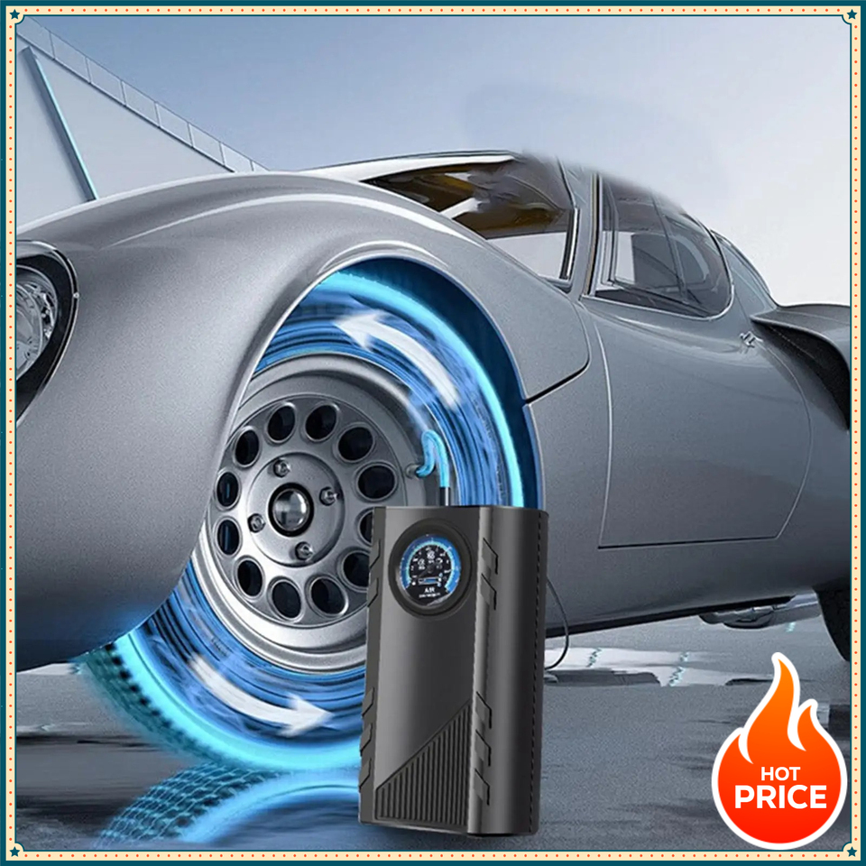 New car air pump, sturdy and durable, high-performance fast inflation tool, suitable for bicycle, motorcycle, and car tires