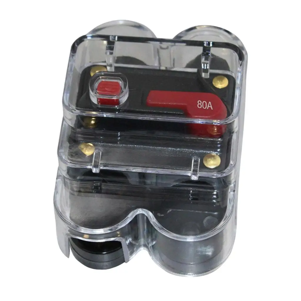 12V-24V DC Circuit Breaker Motor Auto Car Marine Boat Bike Stereo Audio Inline Fuse Inverter Waterproof with Manual Reset