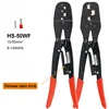 on-Insulated Terminals Crimping Pliers HS-50WF Tube Bootlace Cable Connectors Ferrules Crimper rachet crimping pliers 1