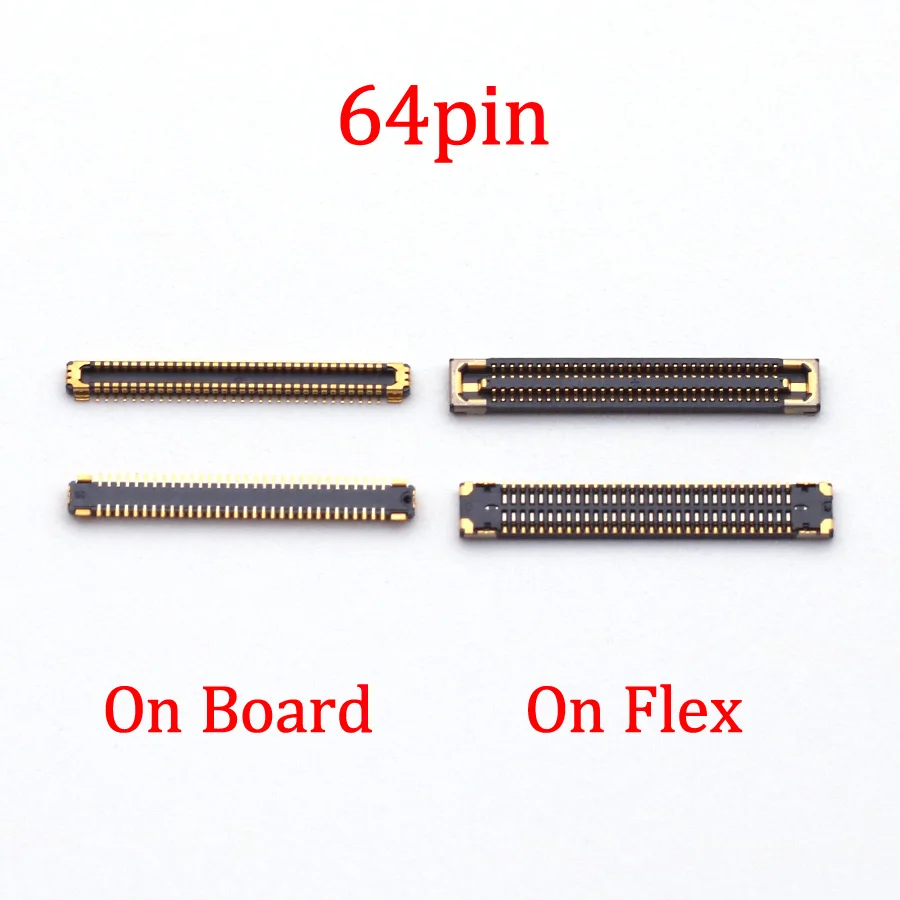 5-10 Pz 64 Pin Per Samsung Galaxy S10 Plus/5G/S10 S10 + S10E/G970 G975 G977 N U F B G973 G975 Display Lcd Connettore Fpc A Bordo