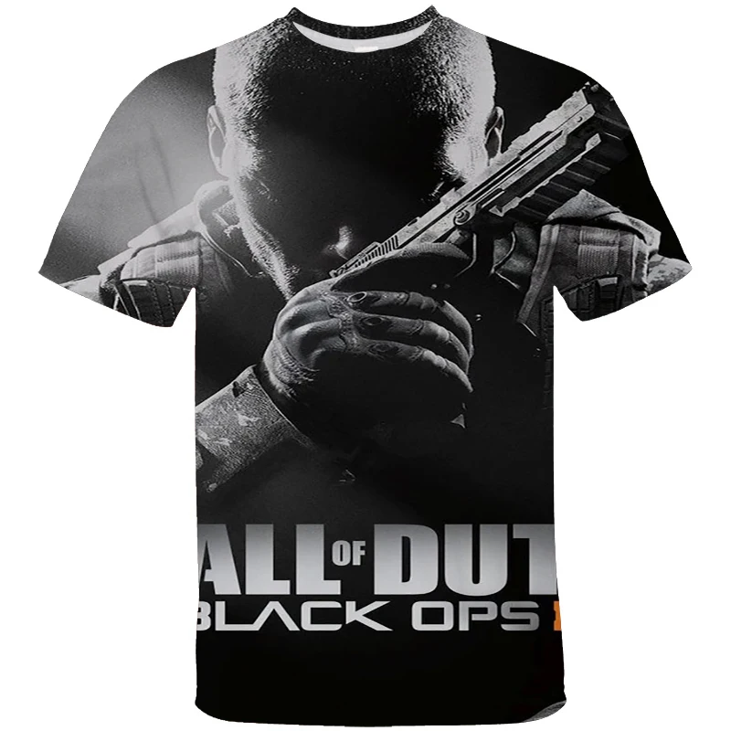 thumbnail image 1 of Camiseta de juego Call Of Duty, camiseta informal de verano con cuello redondo para hombre, camisetas con estampado 3D geniales, ropa urbana Harajuku, camiseta para hombre, 1 of 5