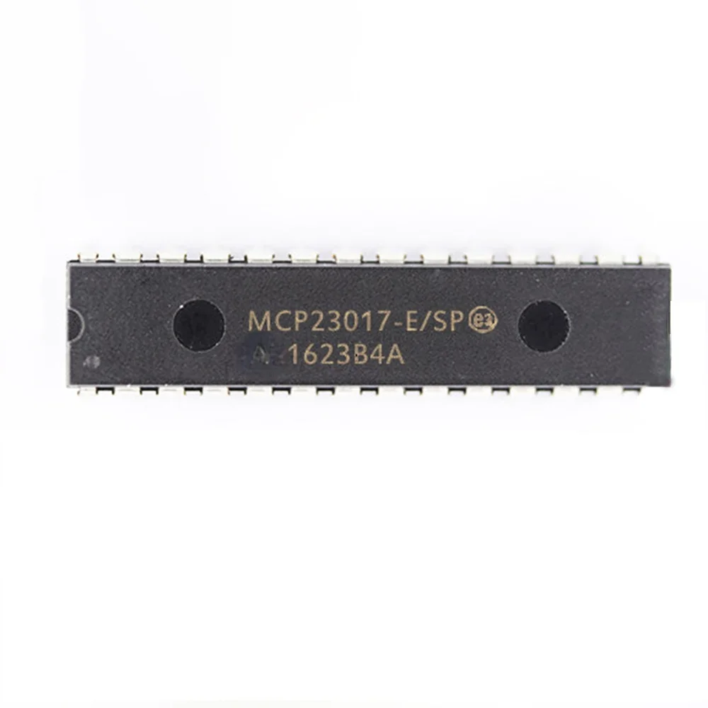 

1pcs MCP23017-E/SP DIP-28 MCP23017 16-Bit I/O Expander with I2C Interface IC
