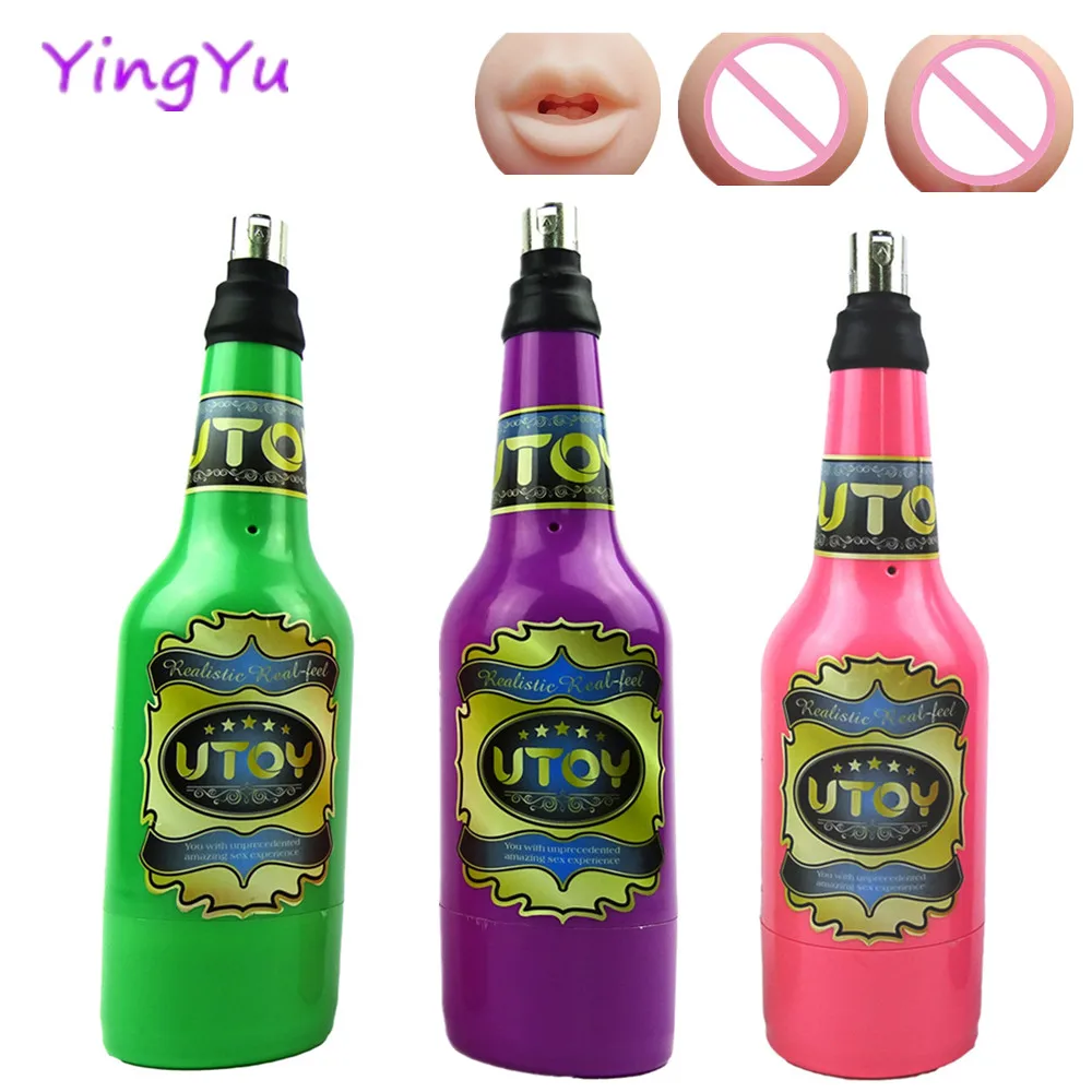 3XLR Sex Machine Adapter Male Masturbation Vagina Cup Realistic Anal Oral Sex Vibrator Machine Attachments Pocket Pussy Toy