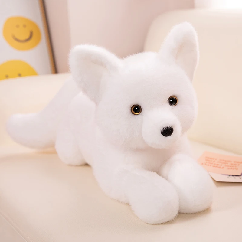 thumbnail image 1 of Peluches de zorros de dibujos animados de 45 a 90 cm, muñeco de zorro rojo blanco de cola larga, almohada suave y abrazable para niños, regalo de cumpleaños y Navidad, 1 of 4
