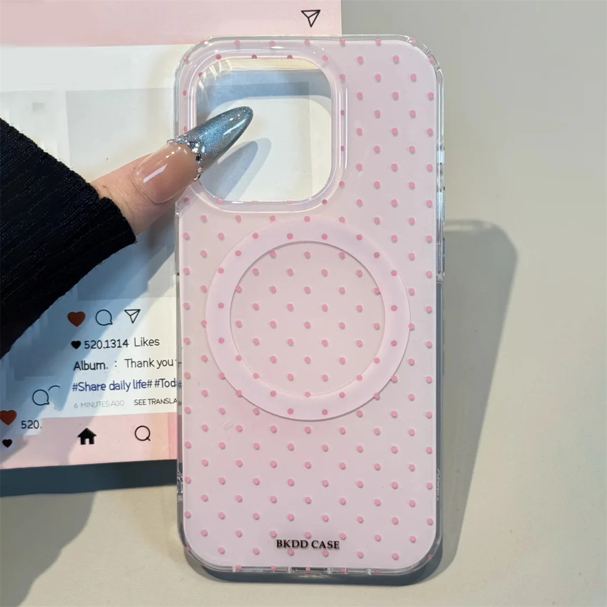 Cute Polka Dot Magnetic Wireless Charging Candy Color Case For iPhone 17 16 15 14 13 12 11 Pro Max Plus Luxury Jelly Color Cover 1