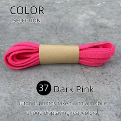 HIBERNI Pink Red Flat Wide Shoelaces - Versatile Shoe Accessories - 160cm (37 Dark Pink)