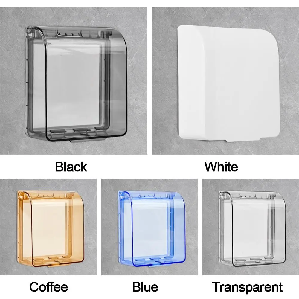 Socket Protective Cover 1Pcs 86 Type Self-Adhesive Wall Socket Waterproof Box Electric Plug Bathroom Wall Switch Protection