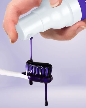 Mybys סגול שיניים משחת שיניים הלבנת מהות ניקוי הפה הלבנה שיניים צהוב צבע תיקון סרום מקצועי