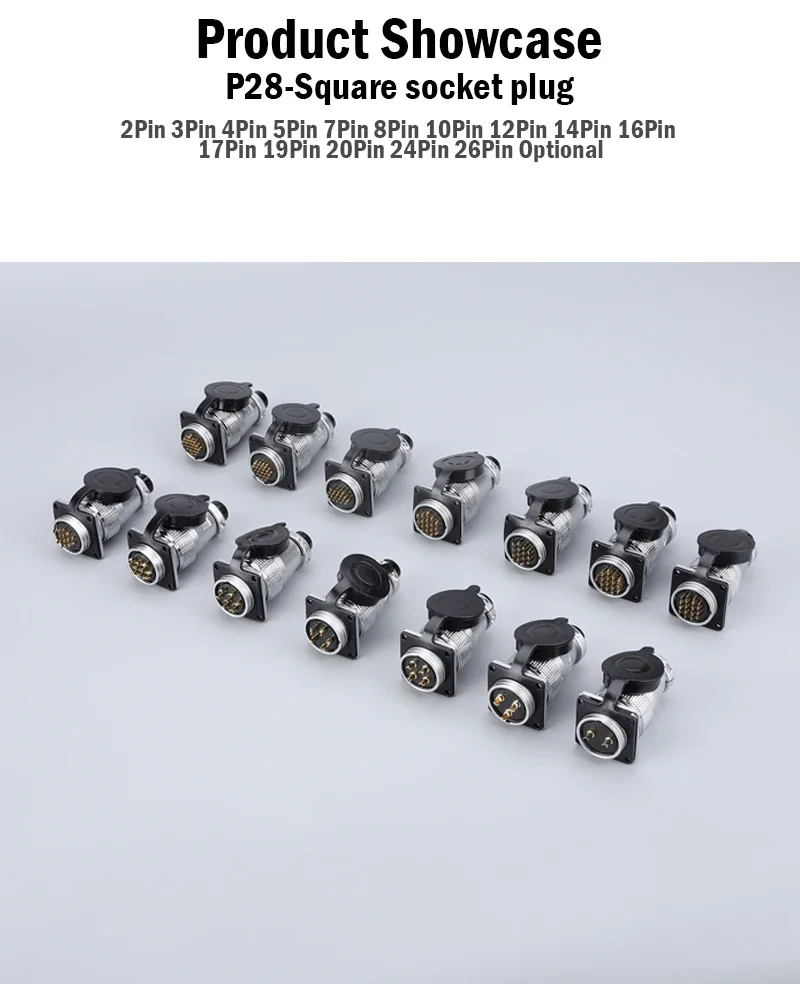 conector de soquete, PLS28, P28-2 3 4