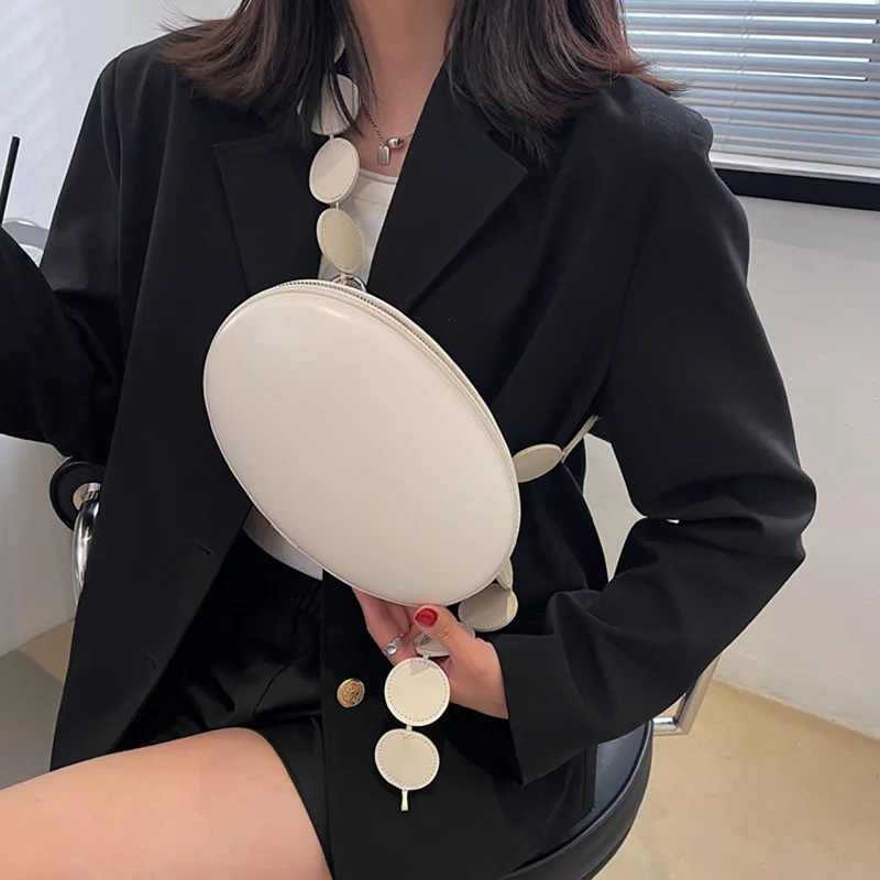 Fashion Oval Design Crossbody Bag for Women Mini Shoulder Bag and Purses Quality Leather Messenger Chest Lady Luxury Handbag crossbody bag women handbags leather shoulder bag pu crossbody bag straw crossbody bag