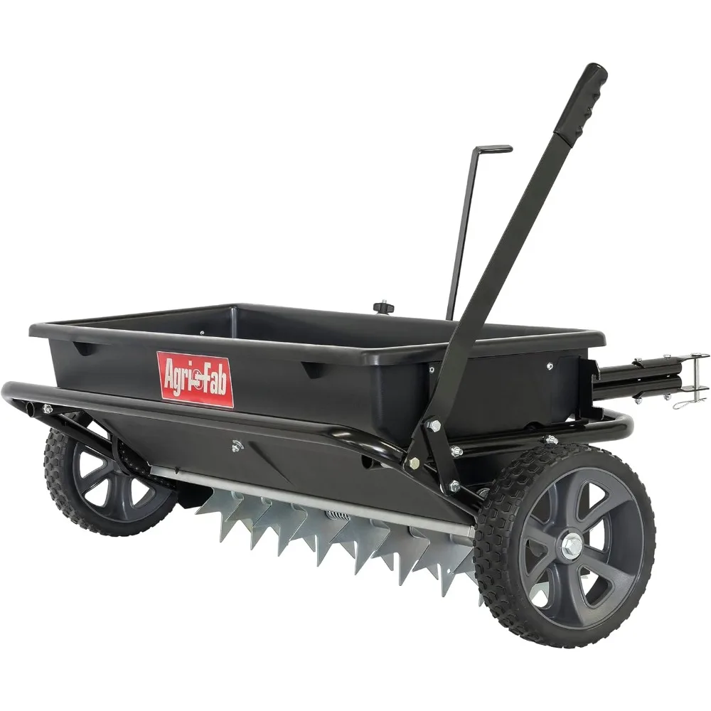 45-0543-AMZ 100 lb. Tow-Behind Lawn & Garden Spiker/Seeder/Drop Spreader for Seed,Fertilizer, Salt, Ice Melt 2