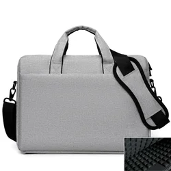Sleek Laptop Bag with Shoulder Strap and Hand Grip for 14-inch (Grey-Airbag)