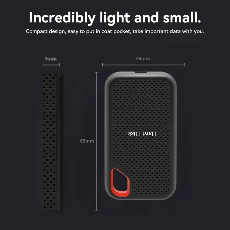 Hard Disk Lenovo Hard Disk Mobile SSD E60 2TB 6TB 8TB 256TB USB 3.1 HD External Hard for Laptop PS5 Mobile Disk HDD Storage Devices