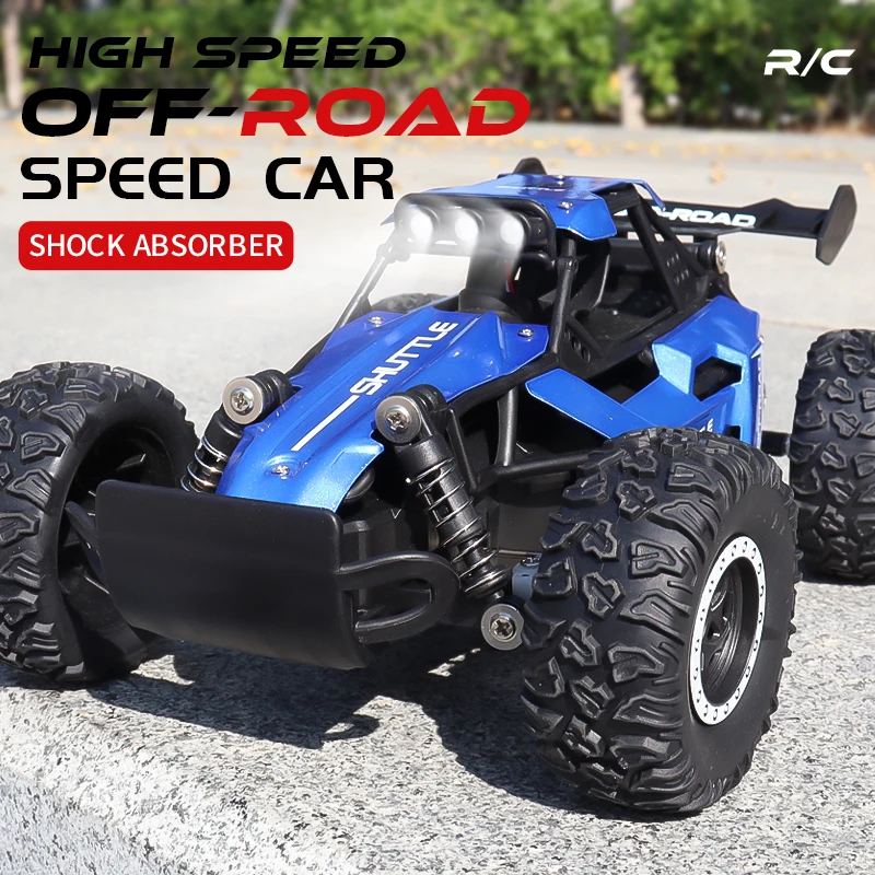 Remote Control Car 1:16/1:20 2.4G Model 2WD Off-road RC Car With LED Light Remote Control Climbing Vehicle Outdoor Cars Gifts for Kids Toys