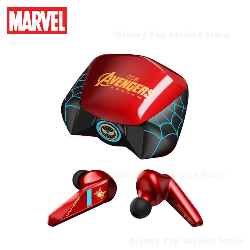

Беспроводные Bluetooth наушники Disney Marvel BTMV15 TWS, Спортивная гарнитура с шумоподавлением, игровые водонепроницаемые наушники с микрофоном, наушники
