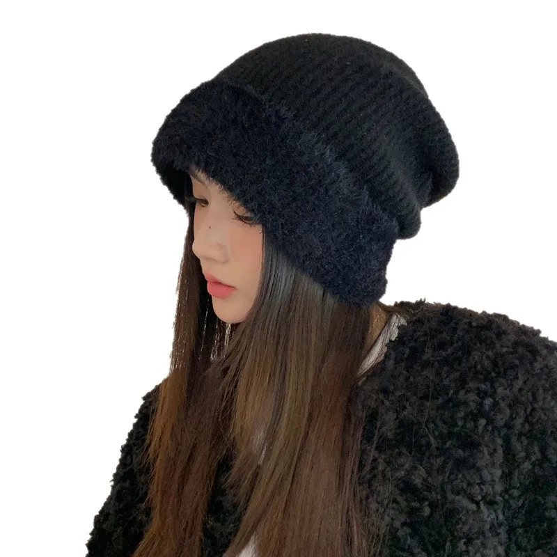 New Unisex Winter Hat Fleece Lined Warm Cap Stylish Soft Beanie Hat for Men Women Outdoor Thicken Ski Sports Knitted Hat