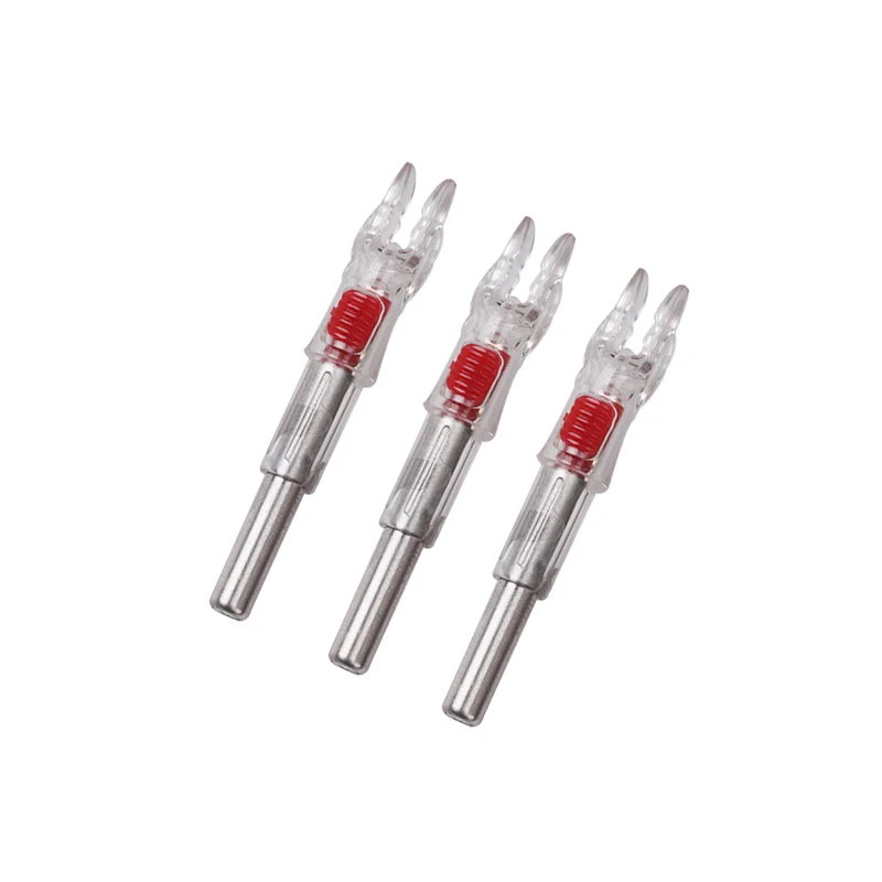 6/12pcs Archery ID 6.2 mm Lighted Arrow Nock LED Arrow Tail Accessory for Shooting Hunting 5