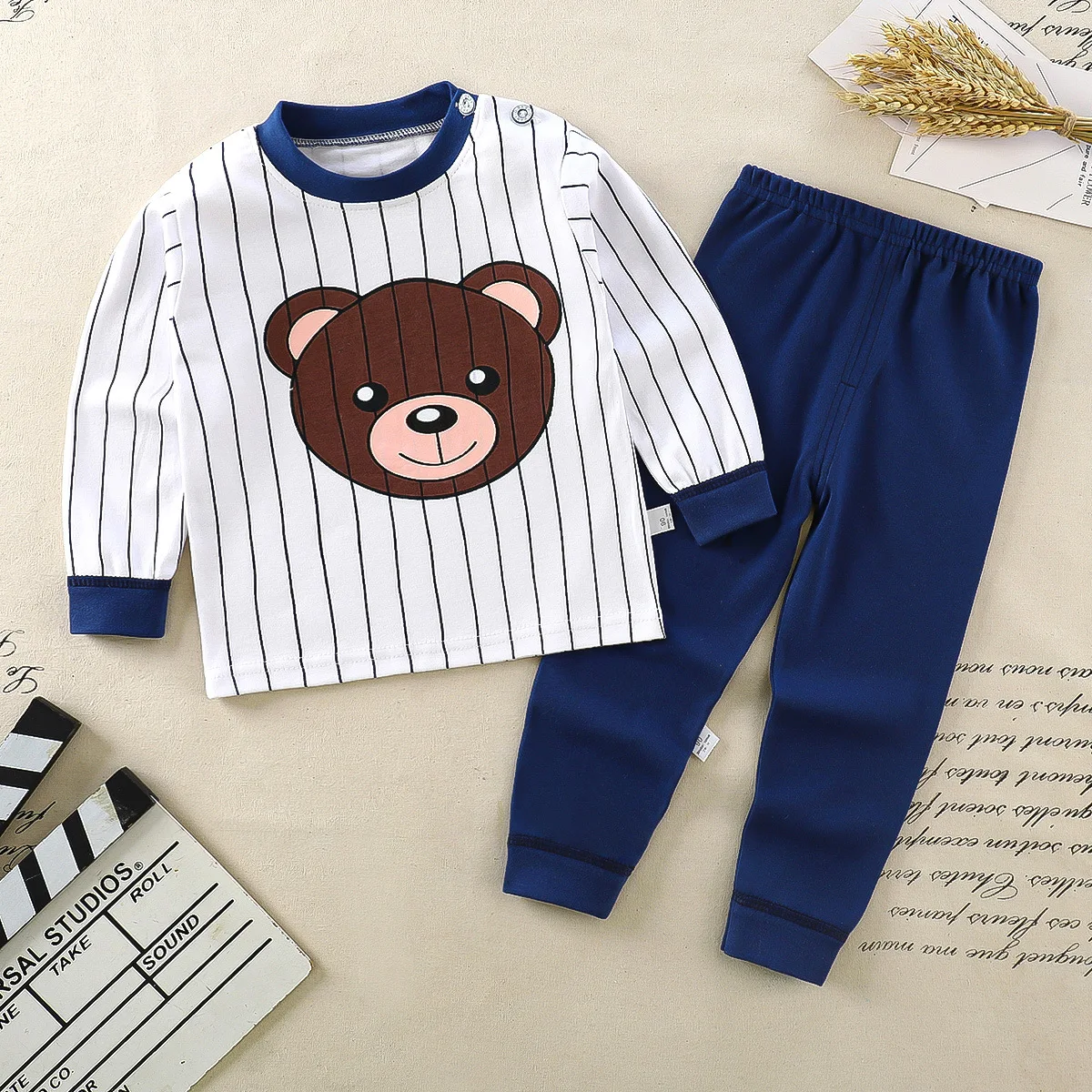 2024 New Autumn Children Underwear Set Long Pure Cotton Boy Bottoming Clothing Girls Sweater Pajamas Children Clothing images - 6