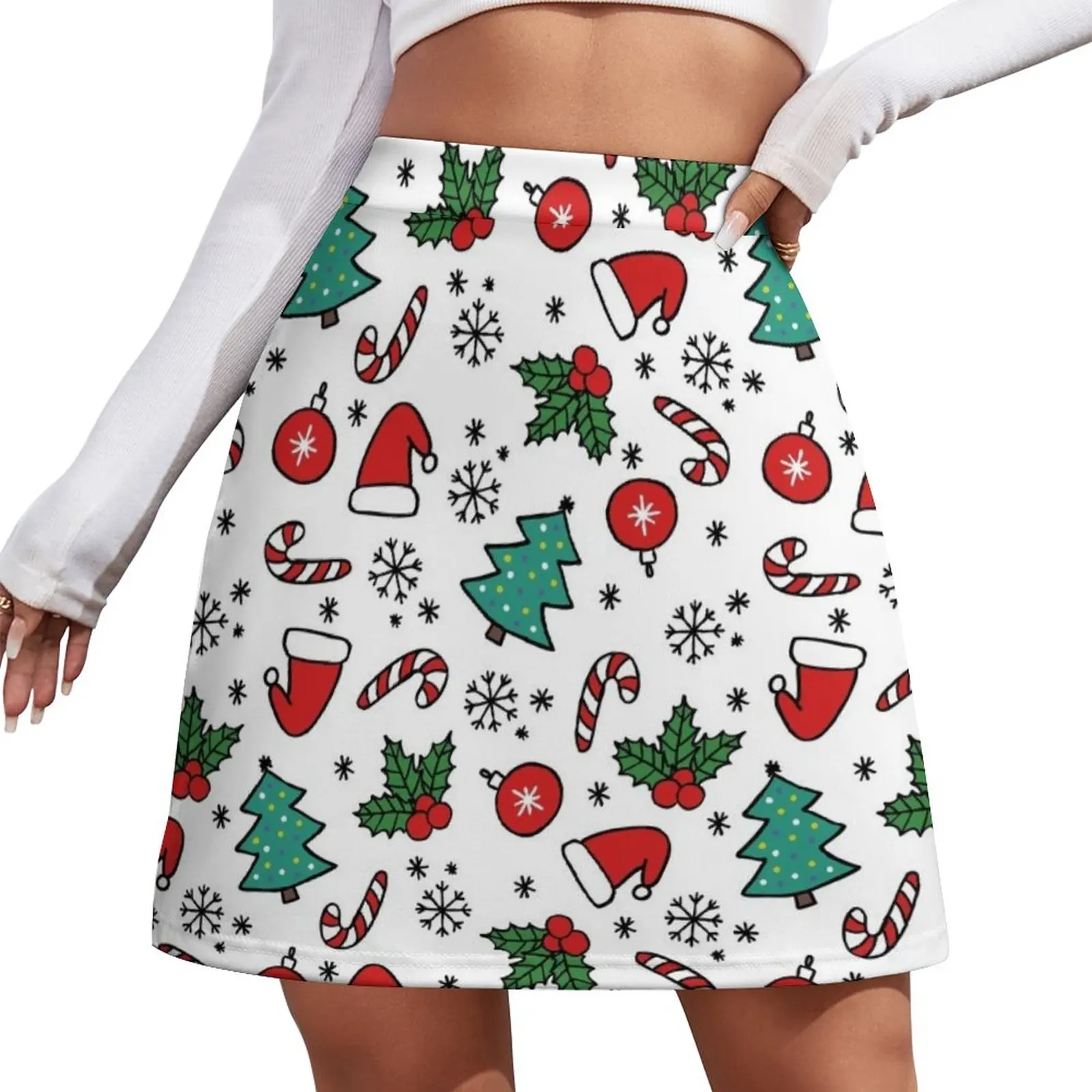 Christmas Mini Skirt summer dress women 2024 luxury women's skirt skirt sets 2023 new bathroom non slip mat bath mat christmas shower curtain snowman floor mat toilet seat four sets shower mat drying mat