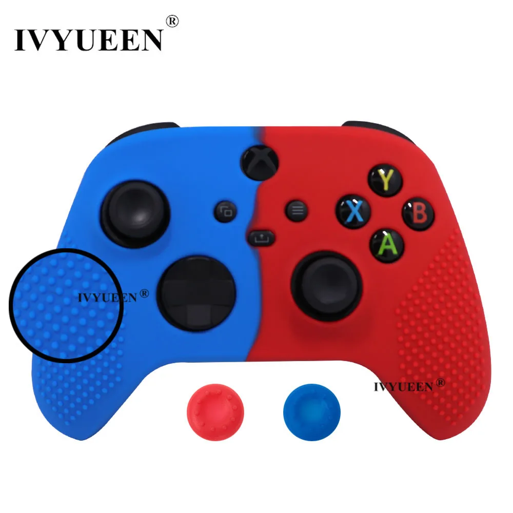 Colorful Protective Silicone Controller Skin with ThumbStick Grip Caps