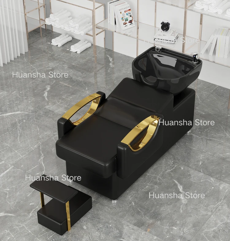 Description Picture 5 of itemBeauty Salon Chair Shampoo Stylist Hairdressing Washing Machine Head Spa Chair Hair Salon Bowl Sink Friseur Sillas Beauty