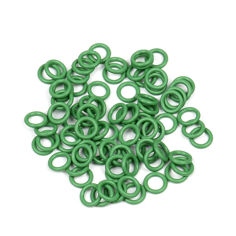 (6.8X1.9 Mm) #6 R134a Verde O Anelli di Gomma Nbr O-Ring di Tenuta Kit di Alta Resistenza di Temperatura per Auto Un/ C Aria Condizionata