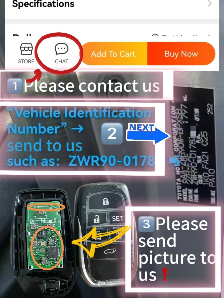 toyota highlander smart key 0140 314.3MHz