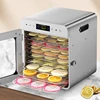 10 Trays Food Dehydrator Stainless Steel Machine 400W/220V Household Vegetables Fruit Dryer With Digital Timer for Home10 Trays 3