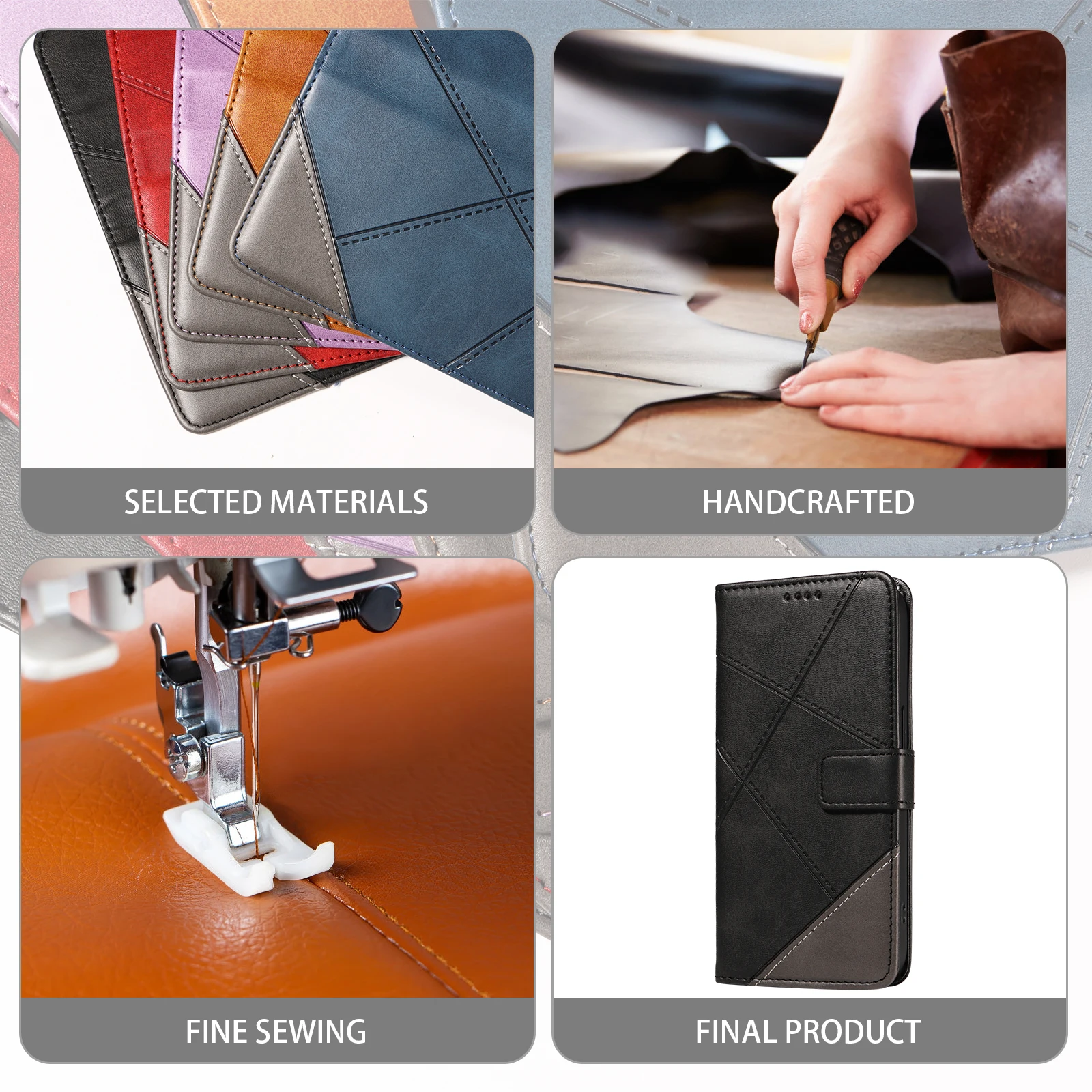 Deluxe Leather Wallet Phone Case