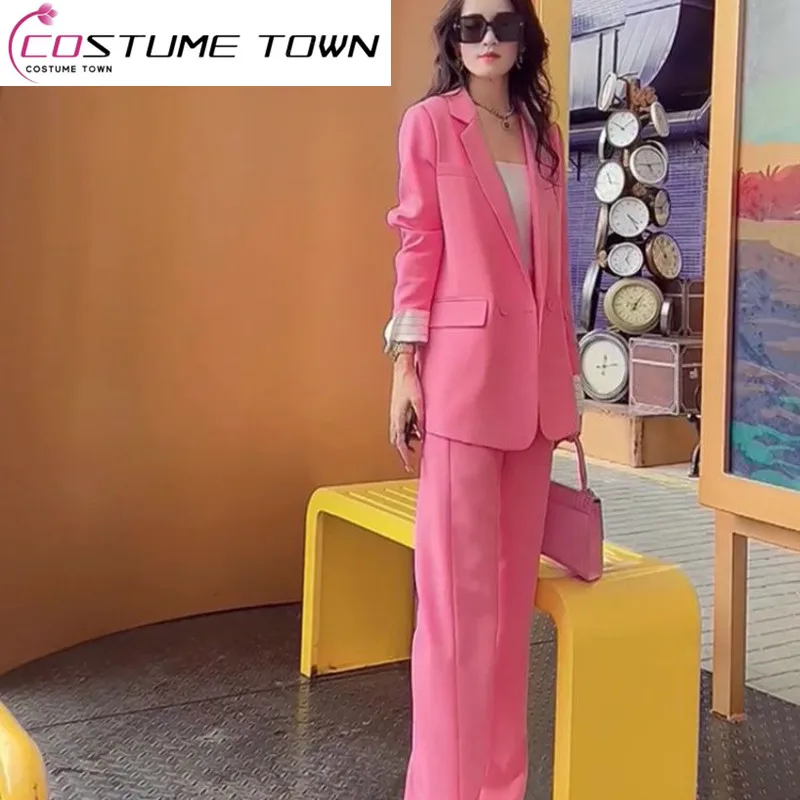 Spring/Summer Fashion Women's Set 2023 New French Academy Style Casual Elegant Women's Two Piece Professional Set