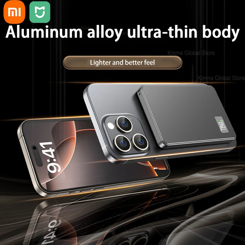 Xiaomi Mijia 50000mAh Portable magnétique sans fil PowerBank PD22.5W charge rapide batterie externe pour Magsafe pour iPhone Samsung – Image 3