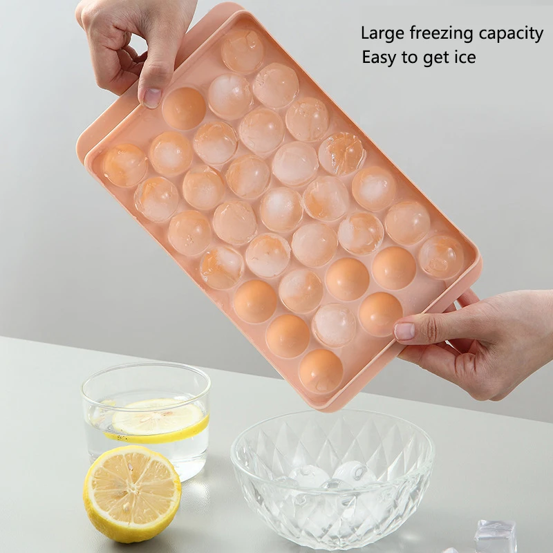 Silicone Round Ice Cube Puck Mold Bar 