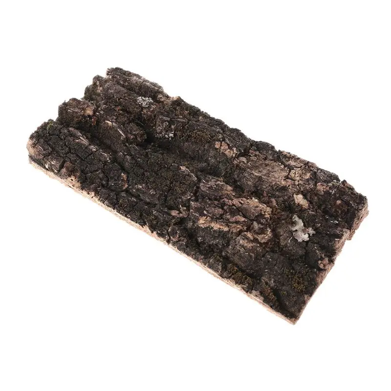 

WSND Natural Rodent Reptile Habitat Decoration Lizard Spider Hide Climbing Tree Bark Platform