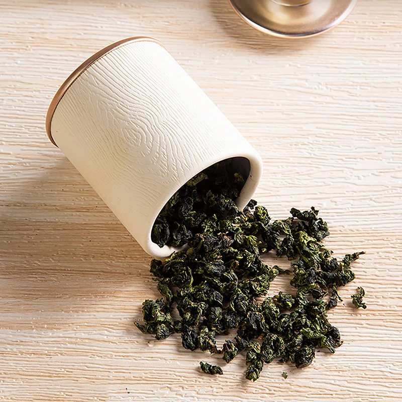 Solid Mini Empty Tea Tin Can Household Green Black Tea Sealed Jar Portable Travel Small Packaging Box Paper Storage Can New