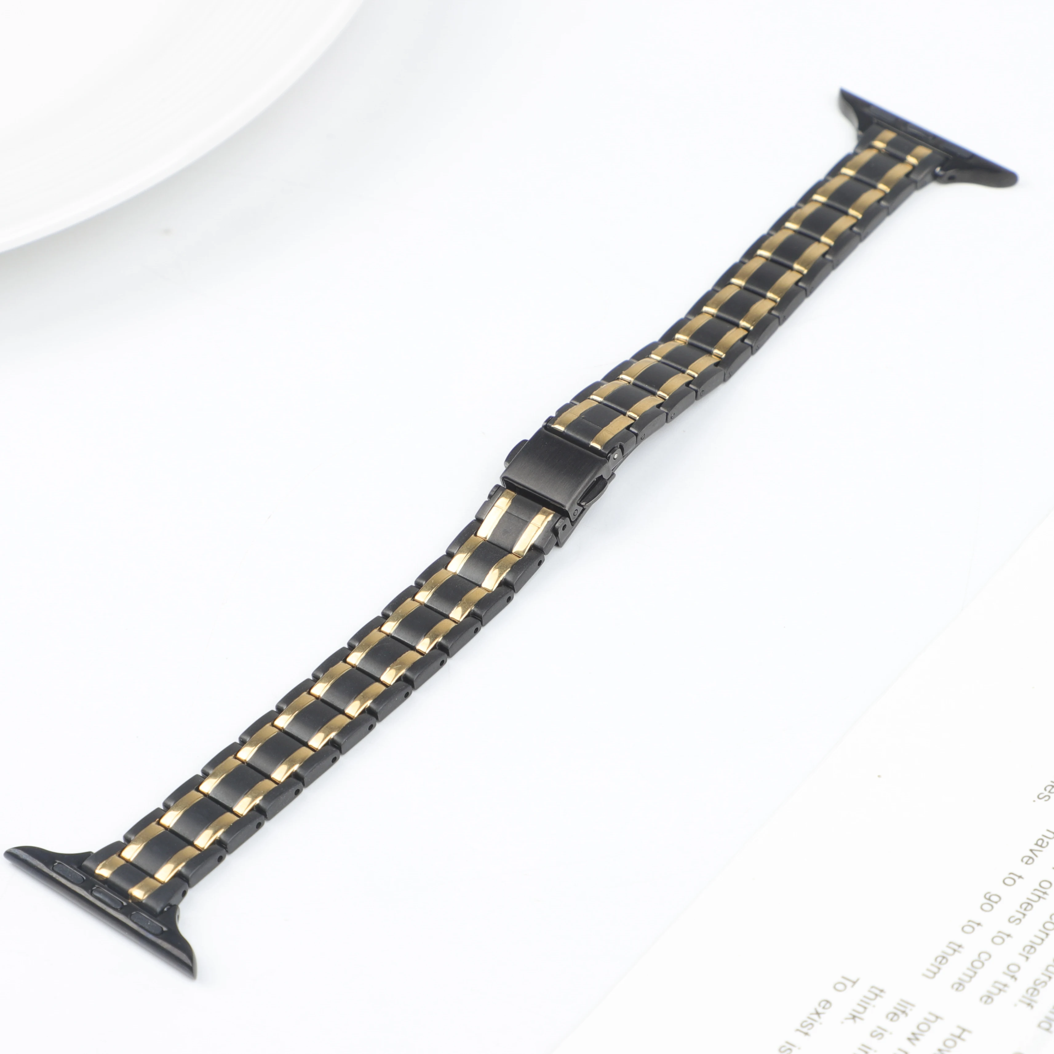 Elegant Slim Metal Watch Strap - Stainless Steel Bracelet