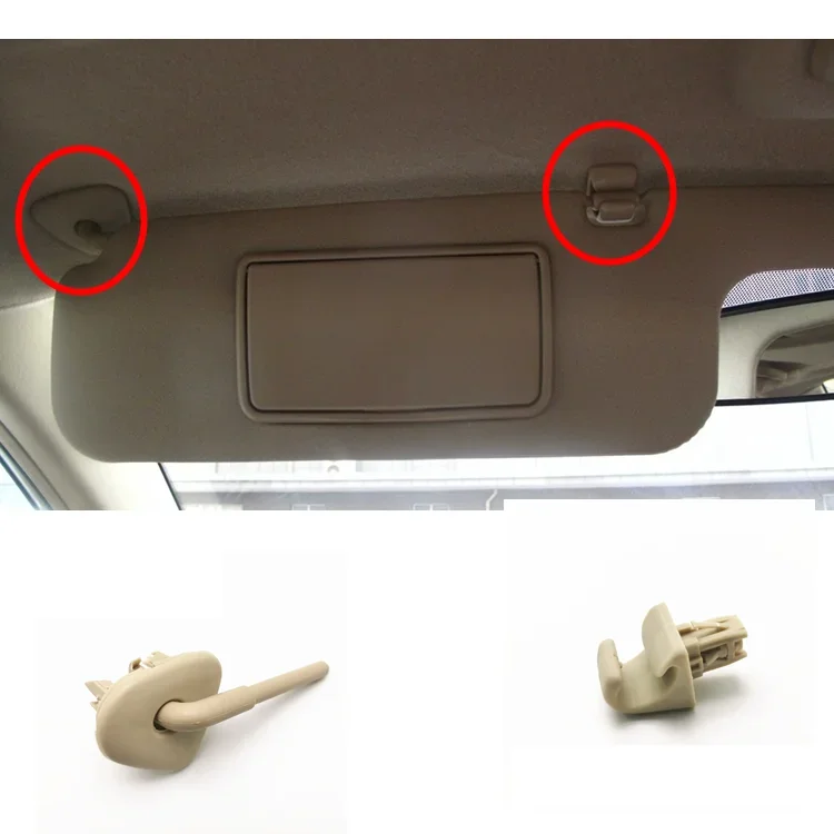 1pc fixing buckle for Toyota Corolla sun visor plate rotating shaft Sun Visor Repair Kit