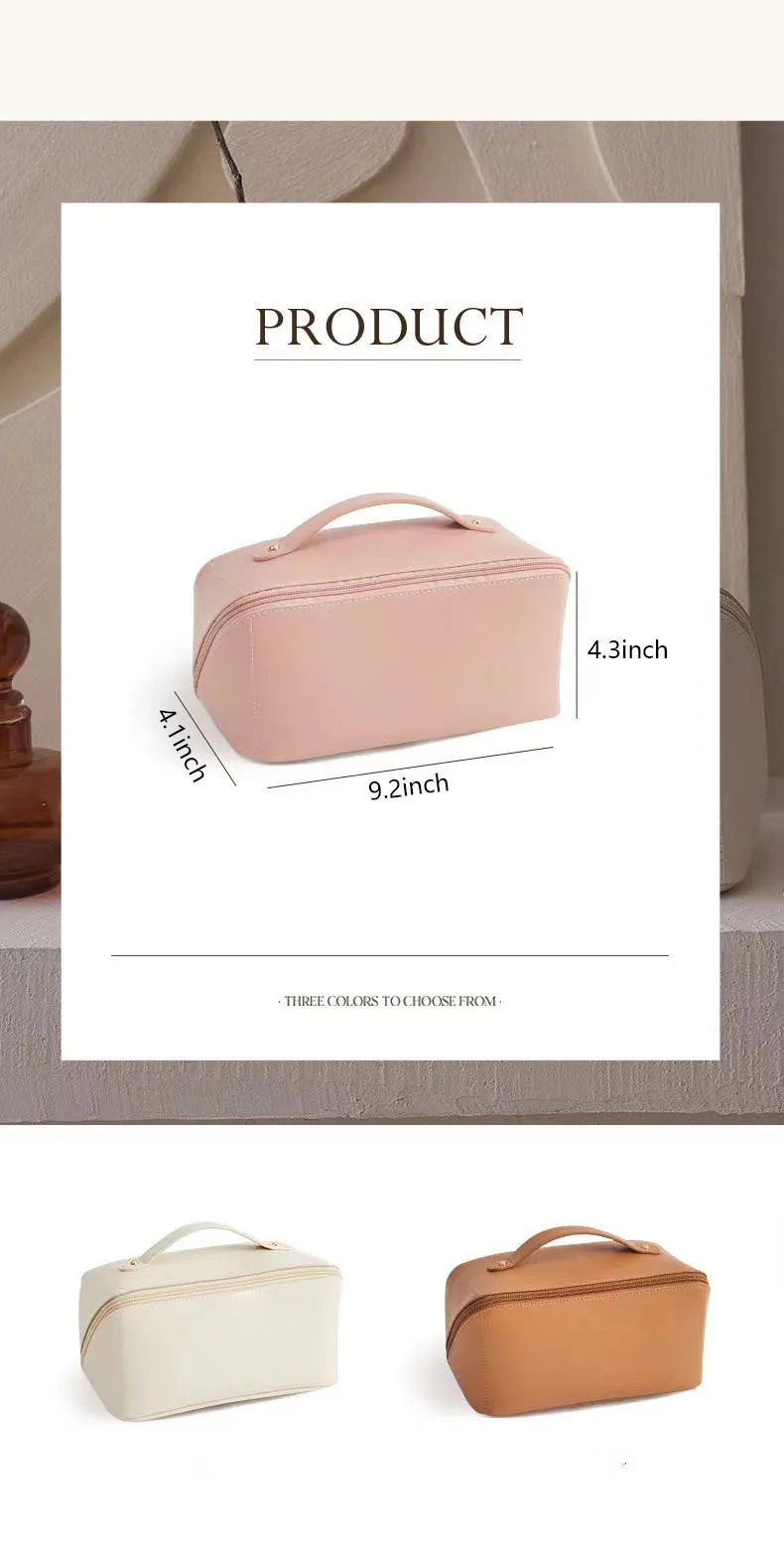 Personalized embroidery cosmetic bag organ pillow bag multi-layer travel tote cosmetic case cosmetic storage bag 5