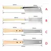 Japanese Hand Double Edged Sided SK5 Flexible Flush Cutter Handle Wooden 6