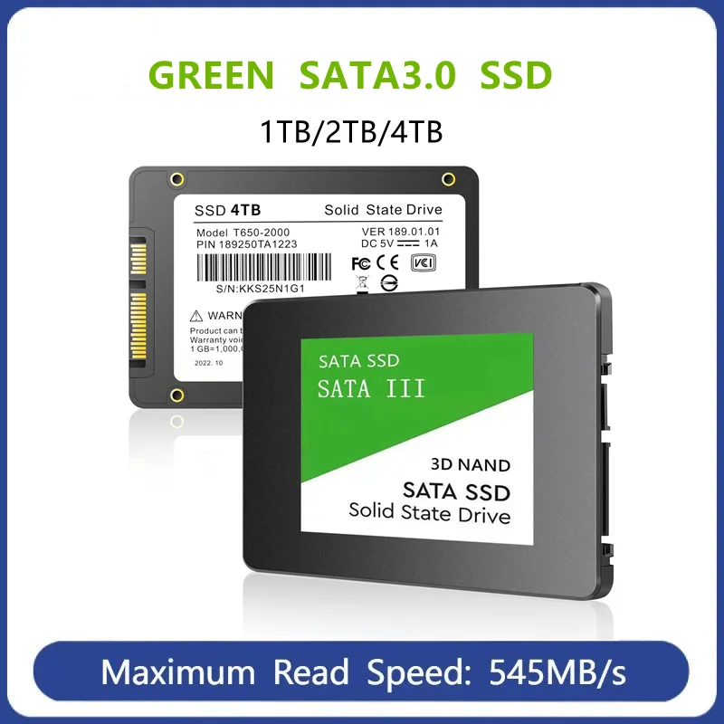 Solid State Drive Internal Hard Drive Internal Solid State Drive Hard Drive 2TB 1TB 500GB 240GB 120GB Green Internal PC 2.5" SSD Solid State Drive SATAIII 6Gb/s UP to 545MB/s Original