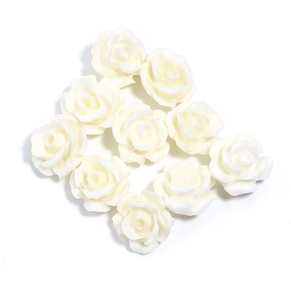 Elegant Rose Camelia Flower Beads - Premium Artificial Coral for DIY Jewelry and Accessories