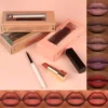 Private Label Matte Lipstick Lip Liner Set Waterproof Nude Makeup Lip Kit Wholesale 2