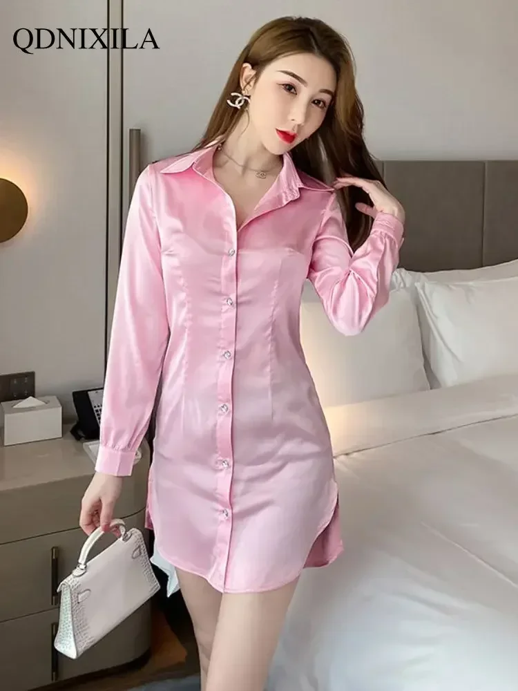 Women's Shirt Blouse Women's Extended Version High-end Sexy