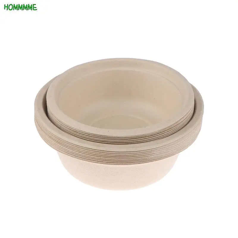 50 Pieces of White Disposable Paper Bowls for Fast Food Restaurant  Packaging White Paper Bowls for Eco-friendly Food Packaging - AliExpress