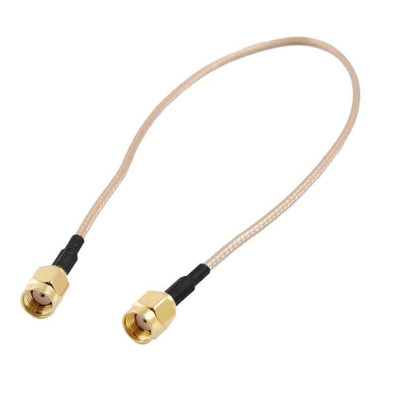 A43T 10Pcs 12 인치 RP-SMA 암-RP SMA 암 플러그 RF 피그테일 케이블 RG316