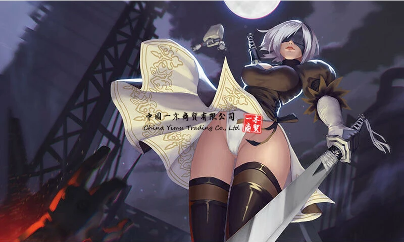 Плакат аниме наклейка Nier Automata 2B Искусство настенные наклейки для дома Декор Otaku