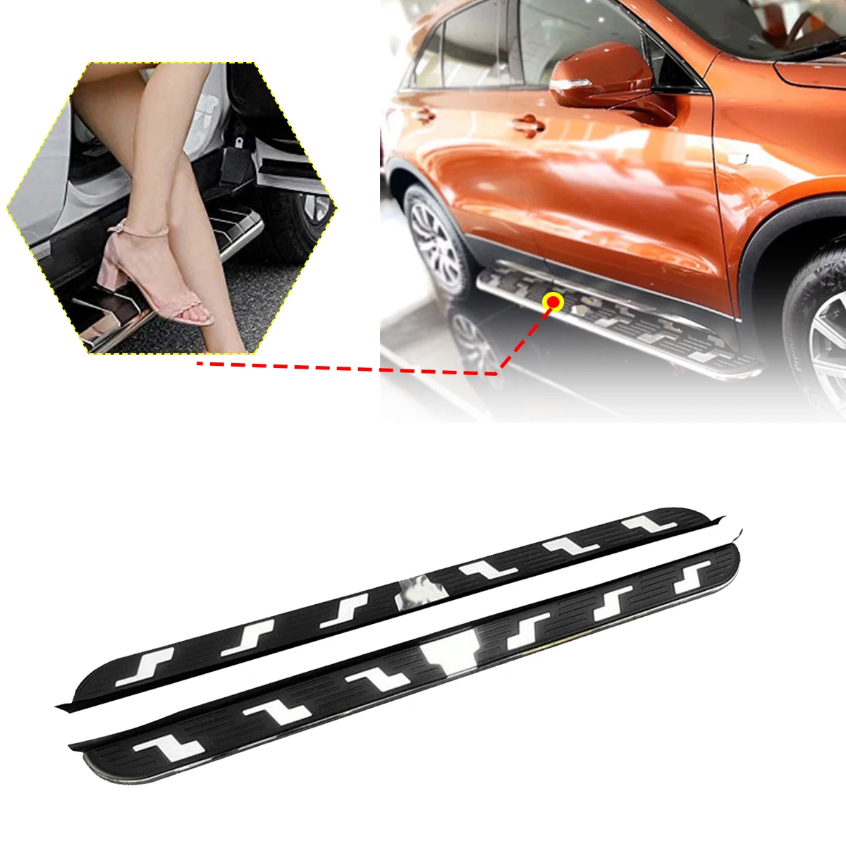 

2 шт., Алюминиевые Подножки для Honda Ridgeline 2017 2018 2019 2020 2021 2022 2023 2024