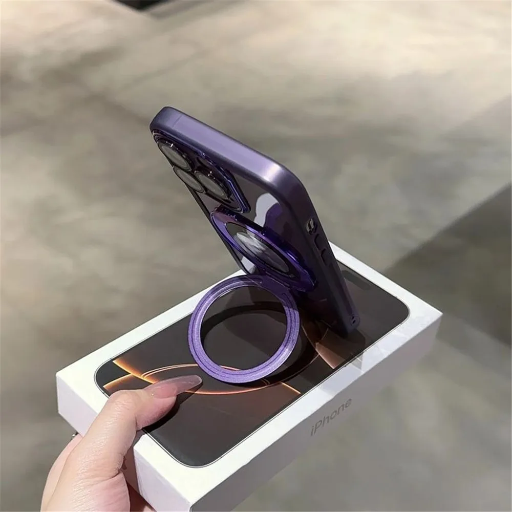 Luxury Magnetic Stand Phone Case with Soft Cover and Bracket Design