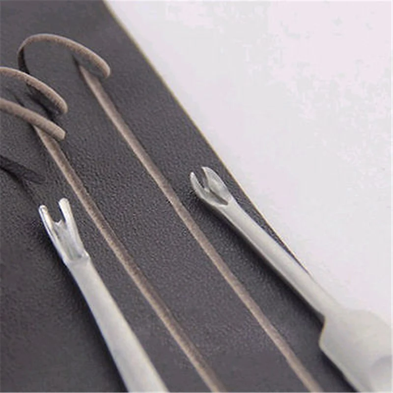2pcs/set Leather Leathercraft Tool Kit Stitching U+V Shaped Groover Skiving Edge Beveler